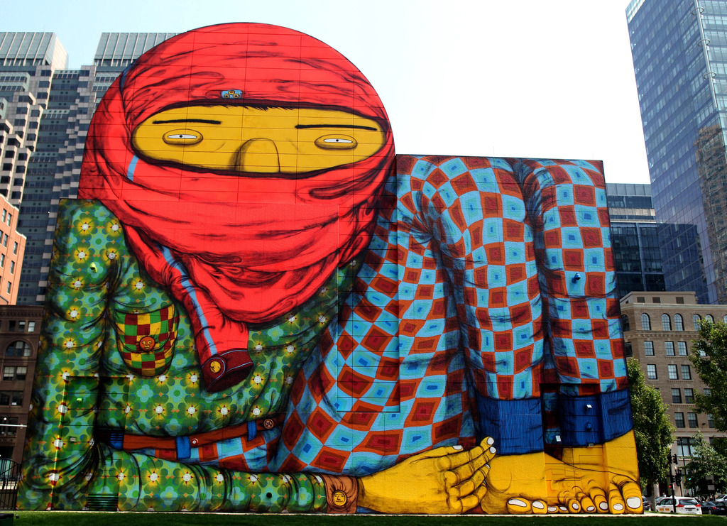 Imagen para el fondo de graffiti realizado por Os Gemeos